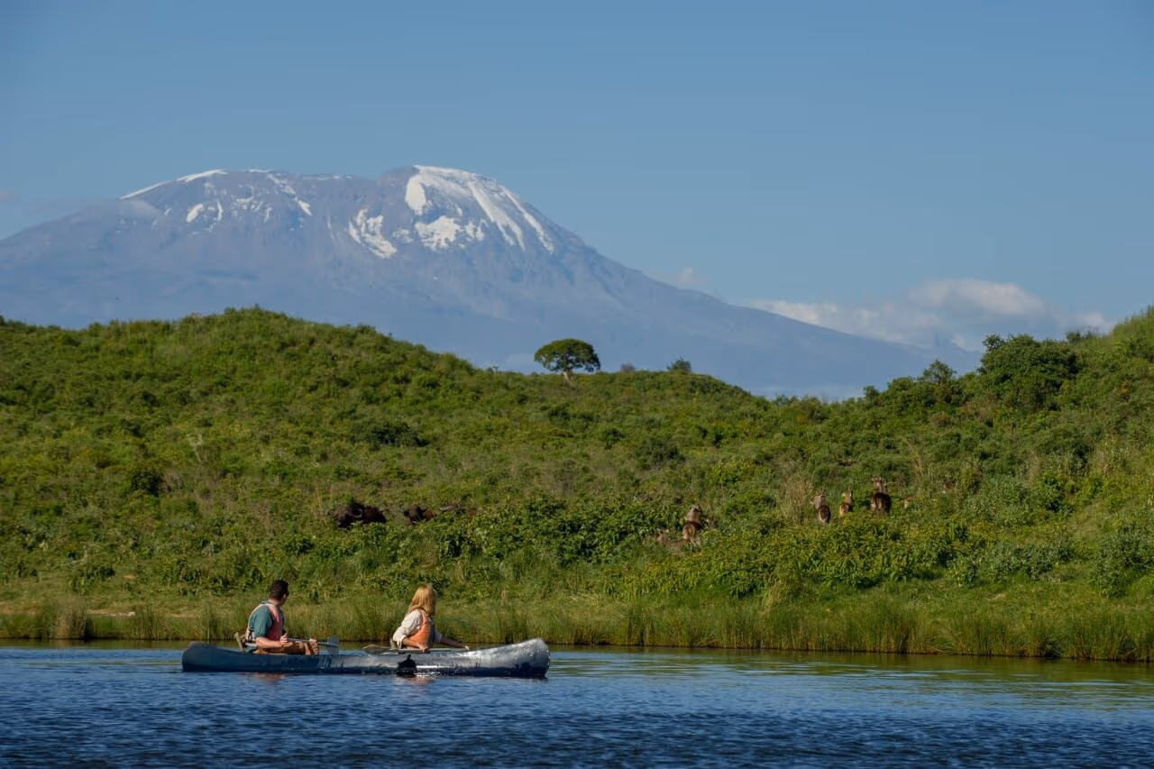 Canoeing Arusha National Park gallery 2